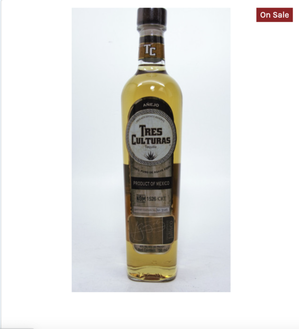 TRES CULTURAS ANEJO TEQUILA - Tequila for sale !