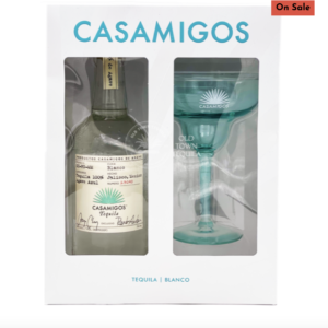 Casamigos Tequila Blanco Gift Set with Margarita Glass - Buy Tequila.