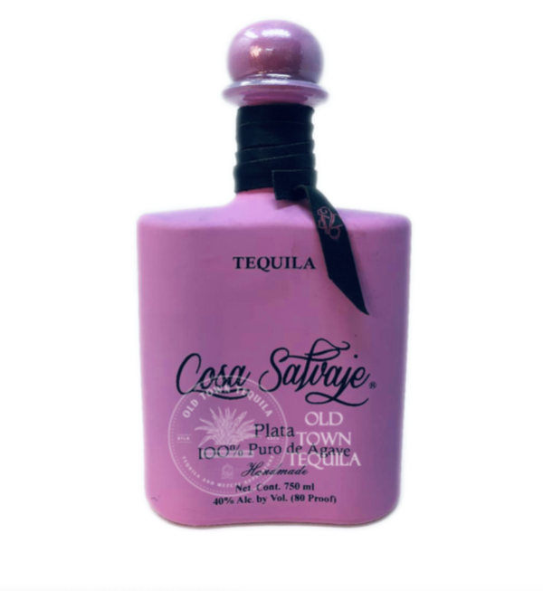 Cosa Salvaje Limited Edition Pink Bottle Plata Tequila - Buy Tequila.