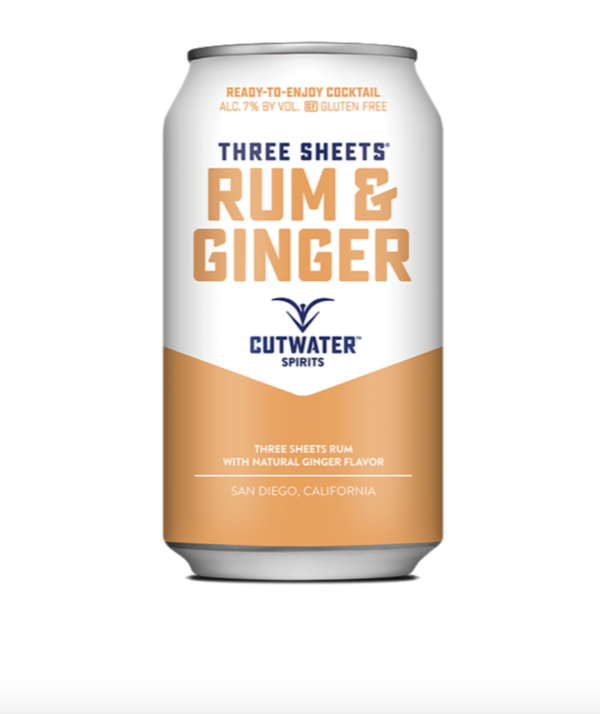 Cutwater Three Sheets Rum & Ginger 4 Pack - Buy Tequila.