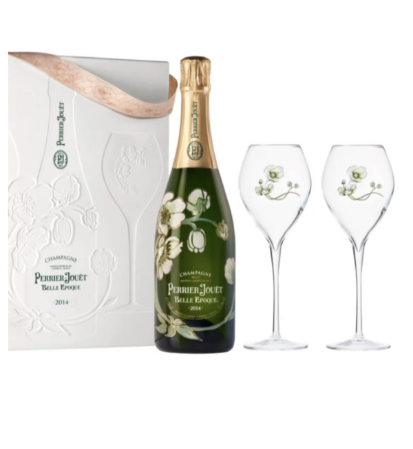 Perrier Jouet Belle Epoque Champagne with Gift Set 2014 - Wine for sale.