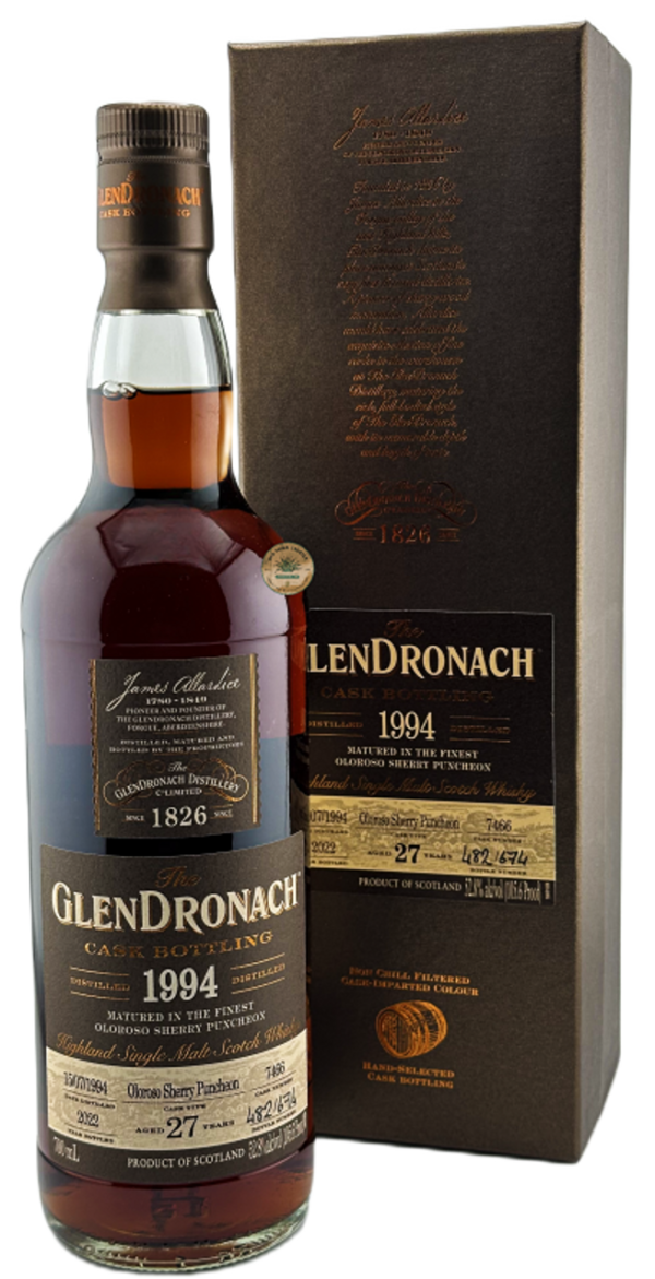 1994 GlenDronach 27 Year Old Single Malt Scotch Whisky 700ml