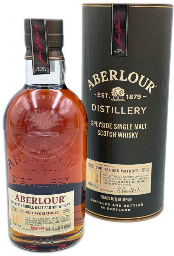 Aberlour Speyside Single Malt Scotch Whiskey Aged 18 Years 750ml