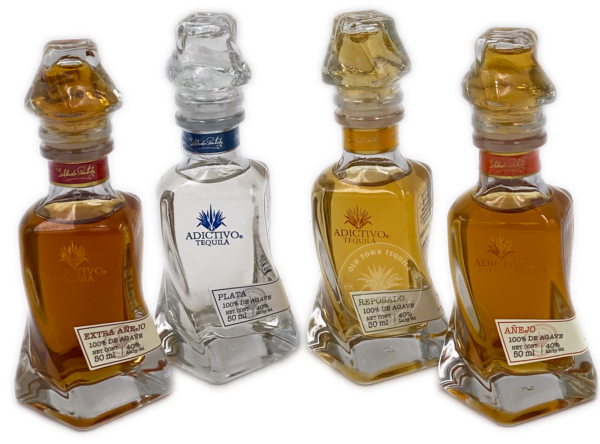 Adictivo Tequila Mini Bottle Collection 4 X 50ml