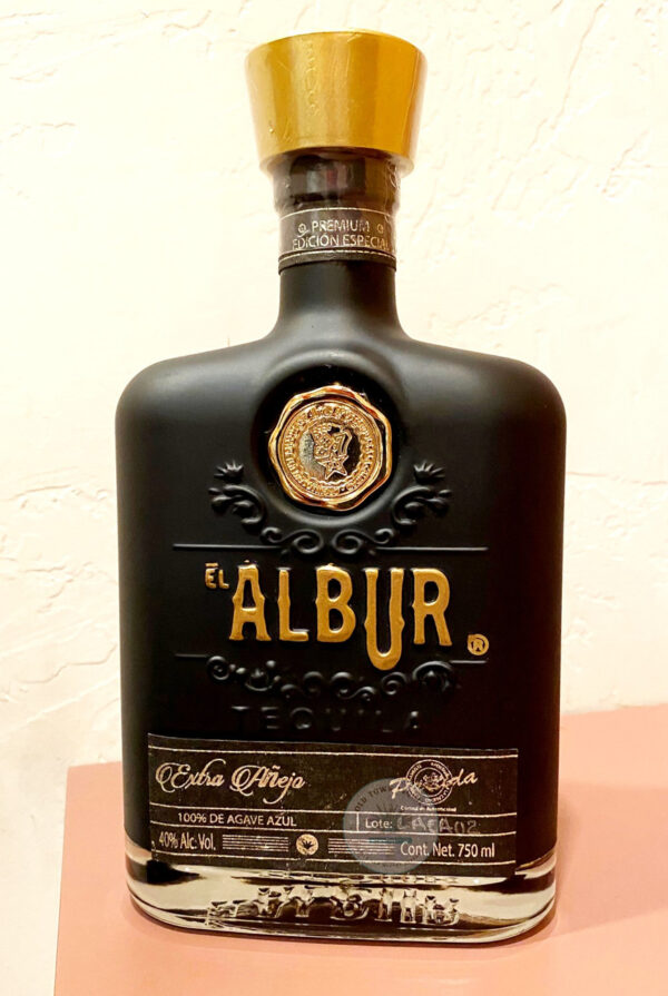 Albur Extra Anejo Black Bottle Tequila