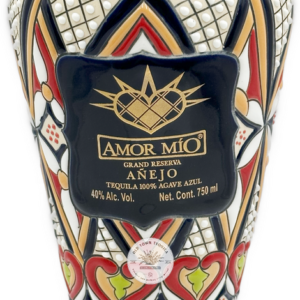 Amor Mio Grand Reserva Anejo Tequila Ceramic Bottle