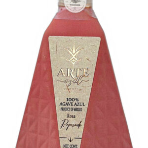 Arte Azul Ceramic Pink Rosa Reposado Tequila 1 Liter