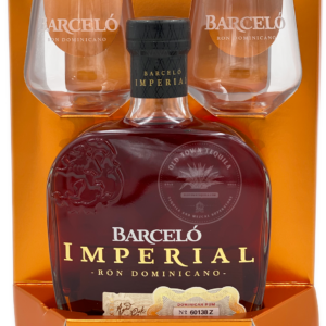 Barcelo Imperial Dominican Rum Gift Set with Glasses