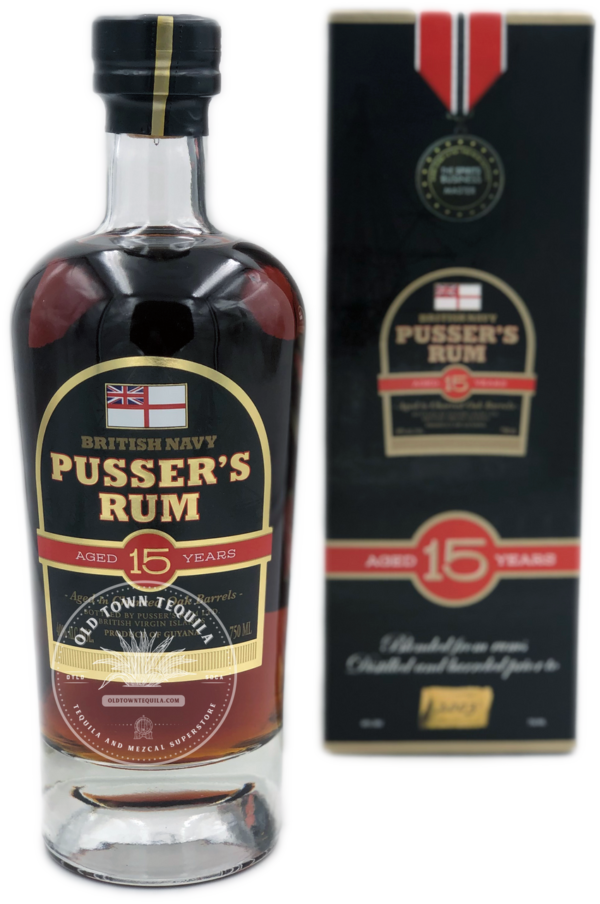 British Navy Pusser's Rum Aged 15 Years 750ml