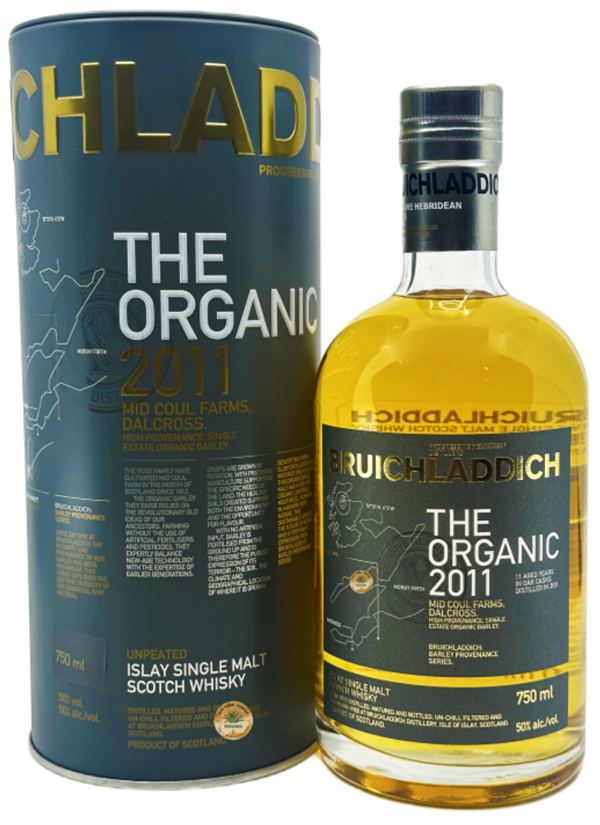 Bruichladdich 2011 Organic Islay Single Malt Scotch Whisky