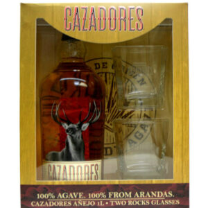 CAZADORES ANEJO 1L GIFT SET WITH 2 GLASSES