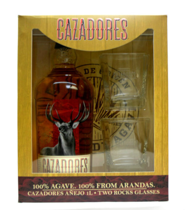 CAZADORES ANEJO 1L GIFT SET WITH 2 GLASSES