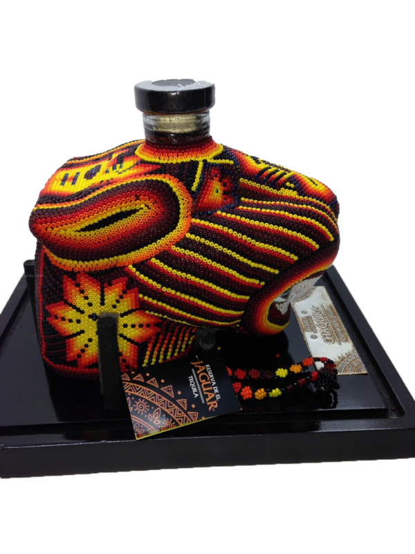 Chaquira Beaded Jaguar Anejo Tequila