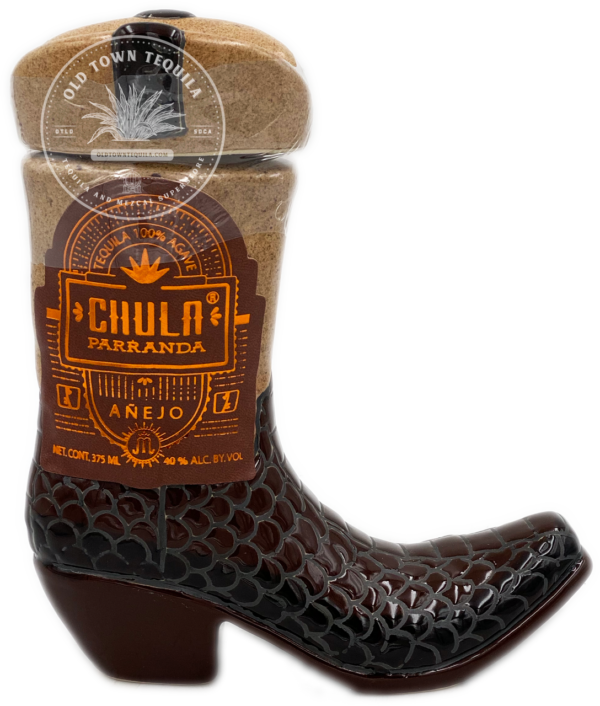 Chula Parranda Ceramic Boot Tequila Anejo 750ml