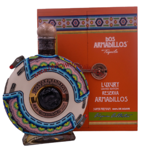 Dos Armadillos Extra Anejo Oaxaca artist Edition Beads Orange Box