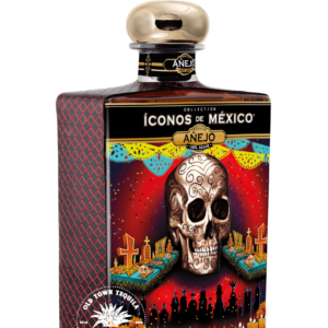 Iconos de Mexico Day of the Dead Calavera Tequila Añejo 750ml