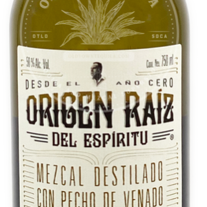 Origen Raiz del Espiritu Mezcal Cenizo Destilado con Pecho de Venado 750ml