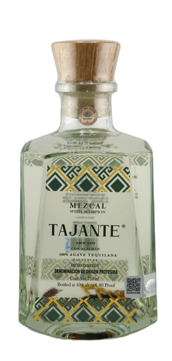 Tajante Agave Tequilana Joven Mezcal with Scorpion