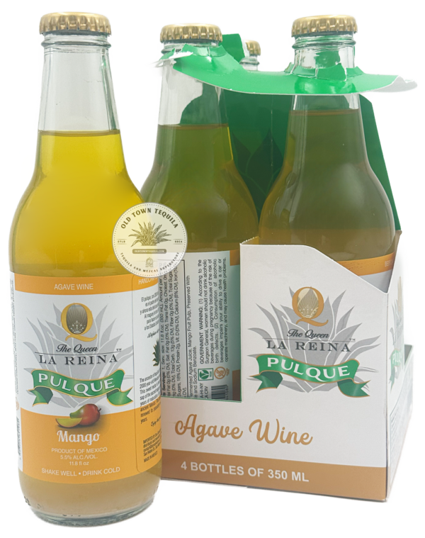 The Queen La Reina Pulque Mango Flavored 4/Pack 350ml