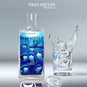 TRES SIETES WYLAND DOLPHIN SILVER TEQUILA