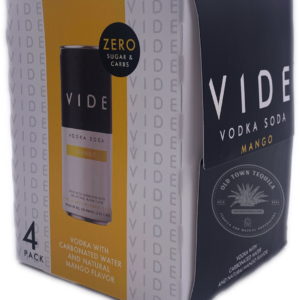 VIDE Mango Vodka Soda (4-Pack)