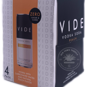 VIDE Peach Vodka Soda (4-Pack)