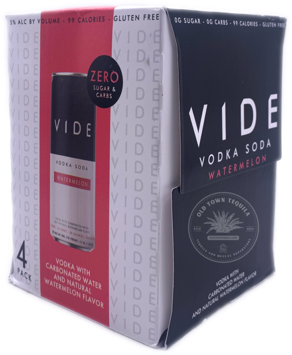 VIDE Watermelon Vodka Soda (4-Pack)